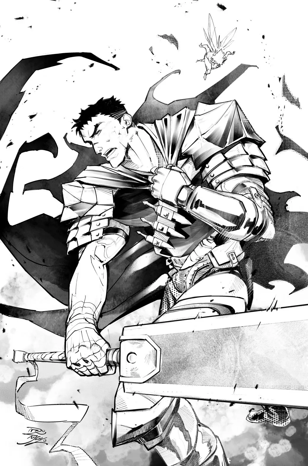 Berserk - Guts Cover Fanart